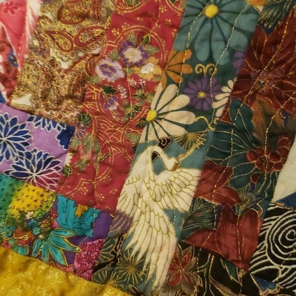 MODERN quilt around the world colorful  handmade - Picture 7 of 10